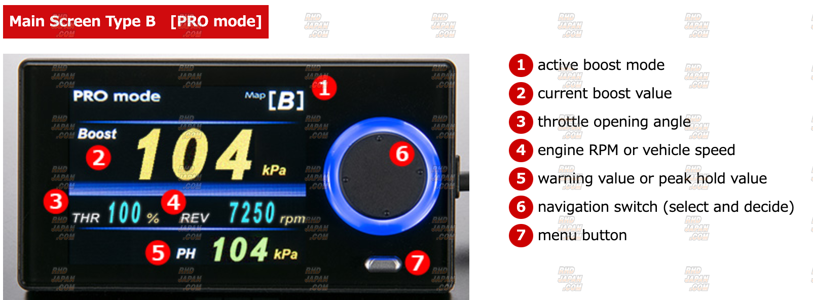 HKS EVC 7-MR Boost Controller - RHDJapan